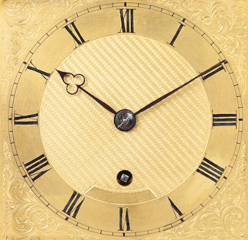 fig 3. Small Rosewood Mantel Clock by Walker & Jones of Sydney & London c.1840