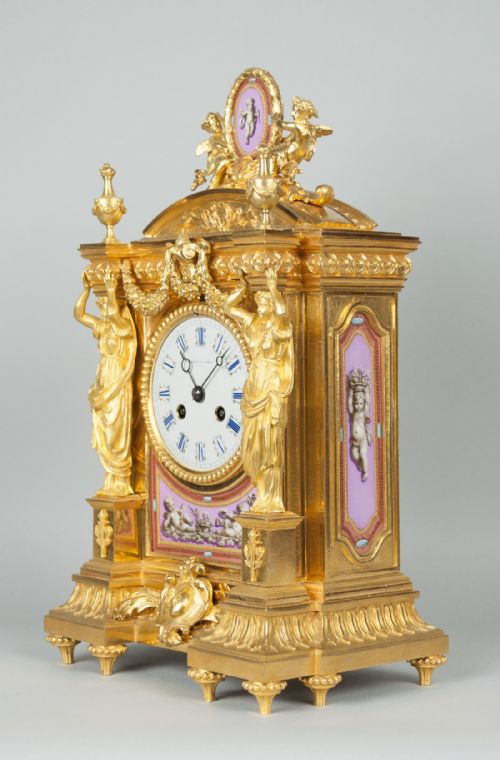 fig 2. Howell & James of Regent Street London Mantel Clock c.1870