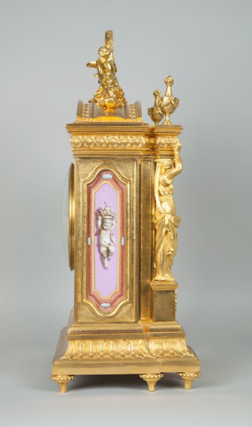 fig 4. Howell & James of Regent Street London Mantel Clock c.1870