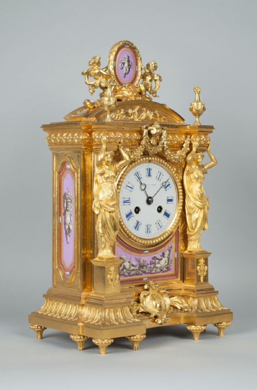 fig 8. Howell & James of Regent Street London Mantel Clock c.1870