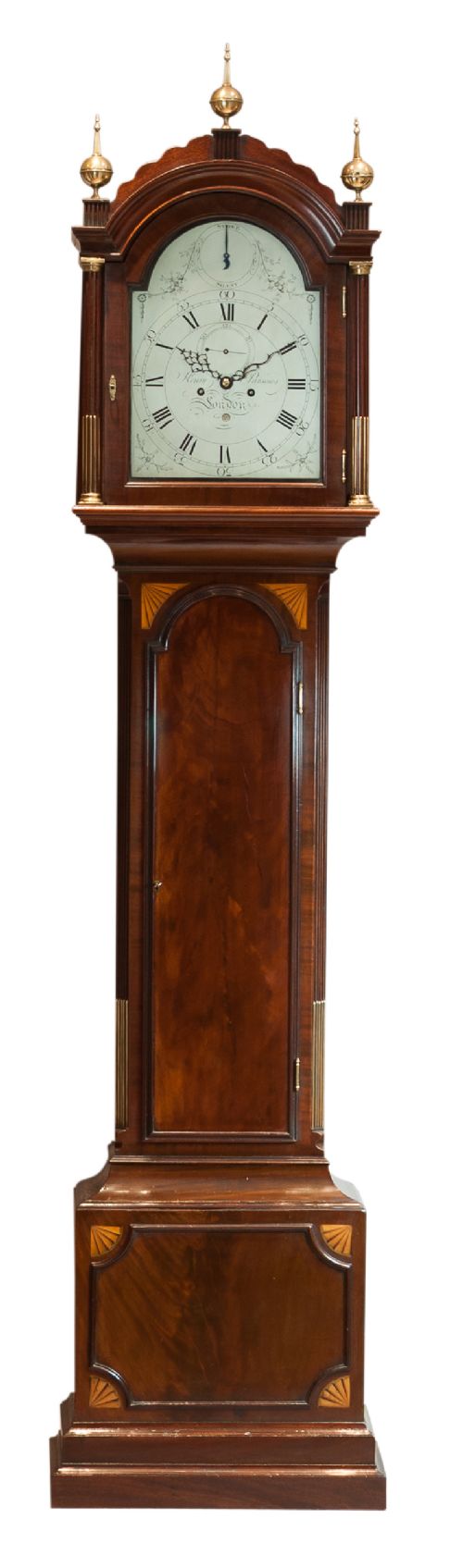 A Fine Quality Flame Mahogany Longcase/grandfather Clock by Henry Parsons of London C.1780