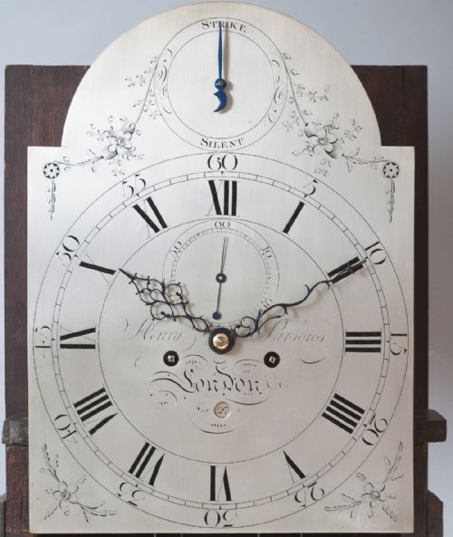 fig 2. A Fine Quality Flame Mahogany Longcase/Grandfather Clock By Henry Parsons Of London c.1780