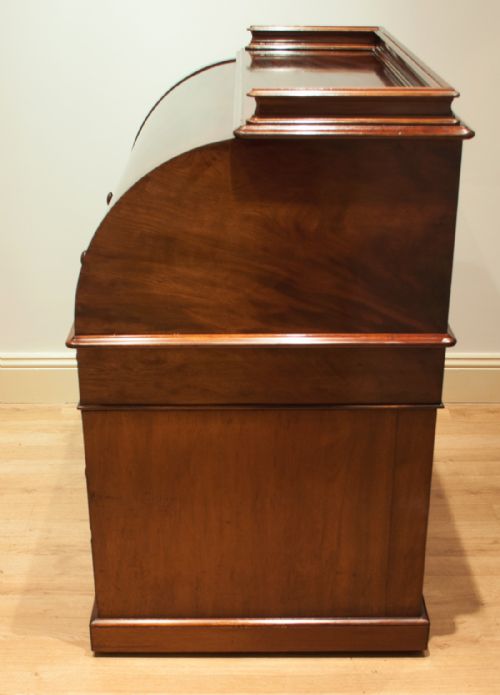 fig 6. Victorian Mahogany Cylinder - Roll Top Desk