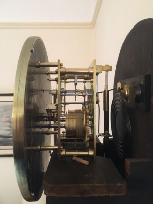 fig 2. A Rosewood Domestic Regulator Clock by WC Shaw of Glasgow.