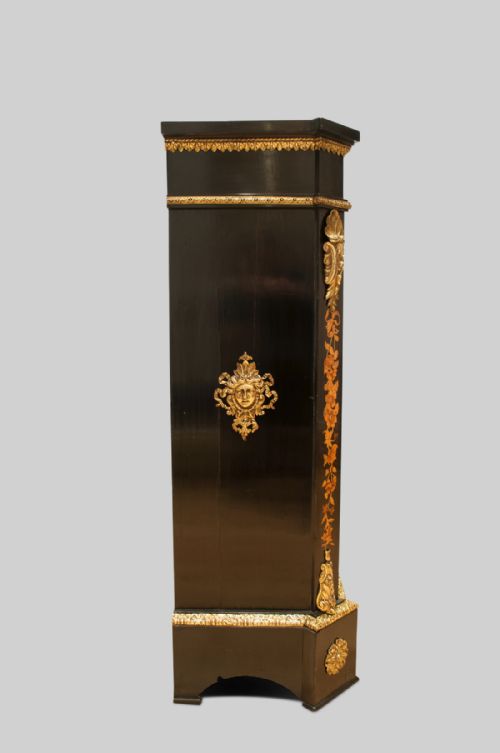 fig 2. Matched pair of marquetry inlaid side cabinets / pier cabinets.