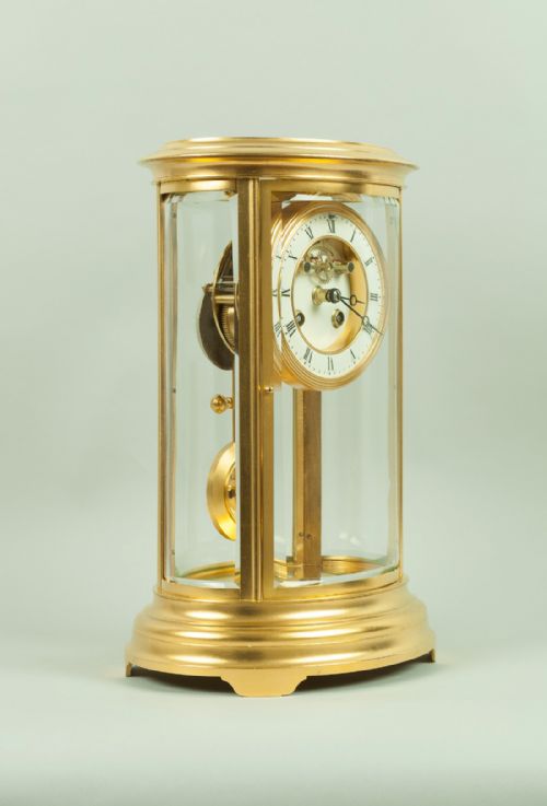 fig 3. Oval French Mantel Clock - circa 1890