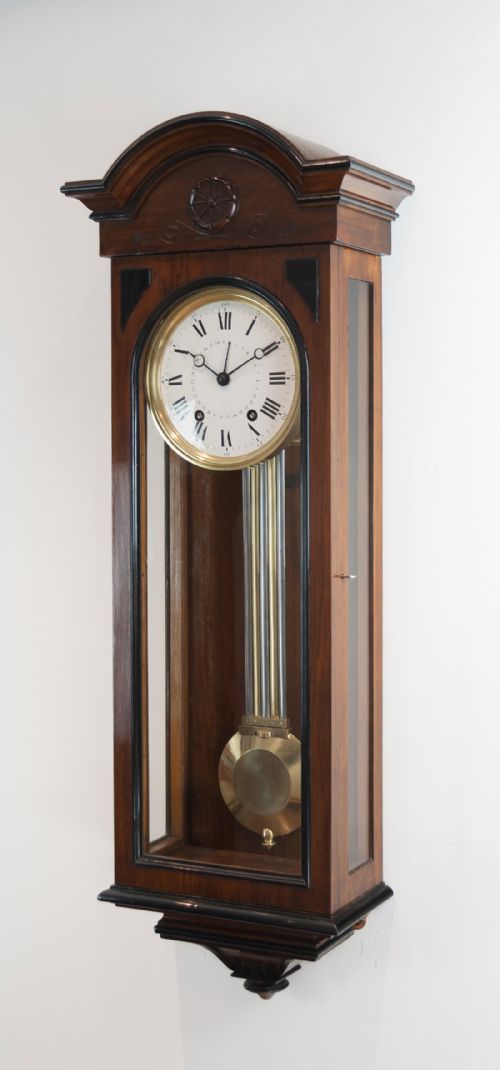 fig 2. French Walnut Wall Regulator Clock
