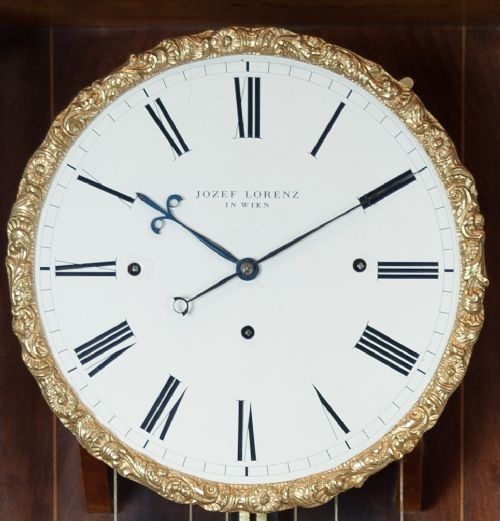 fig 3. A flame mahogany Biedermeier Viennese Wall Regulator, circa 1850