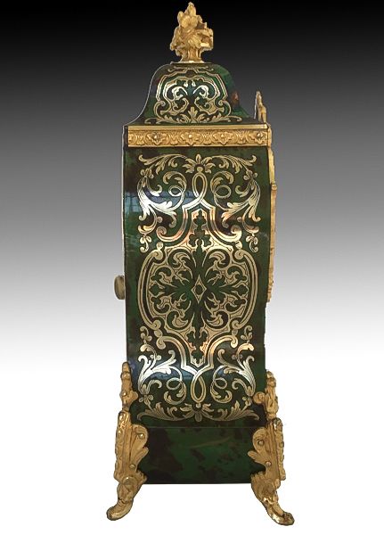 fig 4. French Green Tortoisehell Boulle Clock c.1880