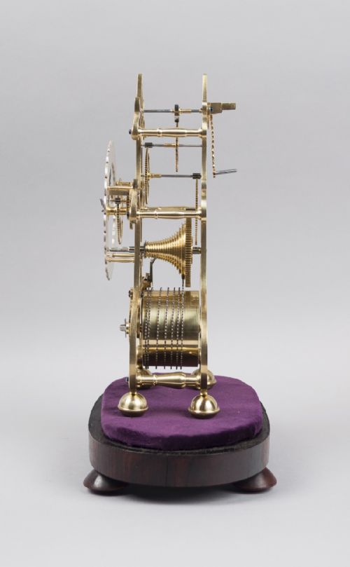 fig 1. A fine quality skeleton clock circa 1850
