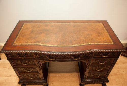 fig 2. Mahogany Pedestal Desk Circa 1890