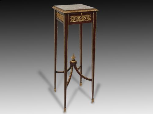 A French Mahogany & Ormolu Mounted Stand, Circa 1880.