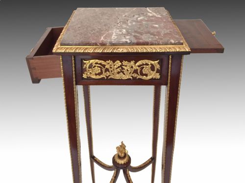 fig 1. A French Mahogany & Ormolu Mounted Stand, circa 1880.