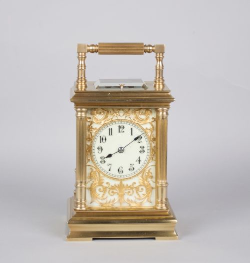 French Striking Carriage Clock with Push Repeat C. 1890