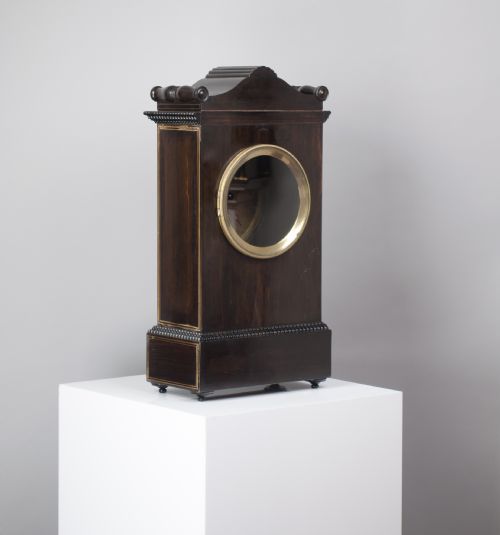 fig 4. Inlaid French Mantel Clock & Matching Thermometer c.1841