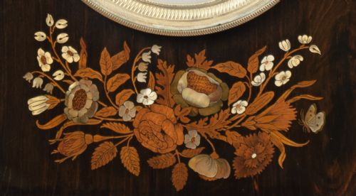 fig 7. Inlaid French Mantel Clock & Matching Thermometer c.1841