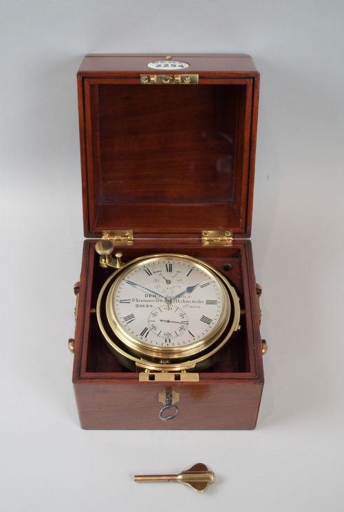 Marine Chronometer by Ej Dent of London with Staple Balance, Circa 1850.