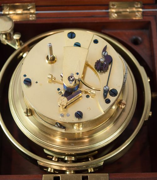 fig 1. Marine Chronometer by EJ Dent Of London With Staple Balance, Circa 1850.