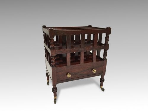 Antique George III Regency Rosewood Canterbury