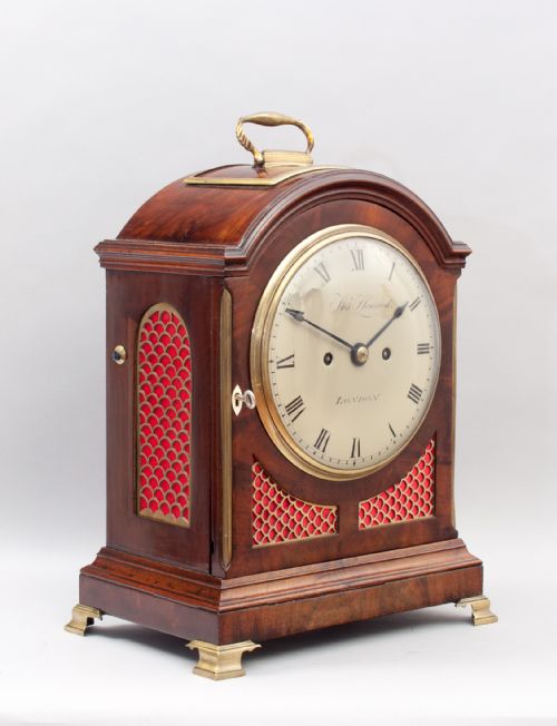 fig 2. A Georgian Mahogany Bracket Clock (London c. 1800)