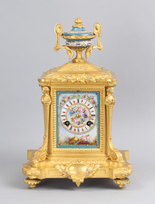 fig 1. A Fine Quality Ormolu French Mantel Clock (France, c. 1870)