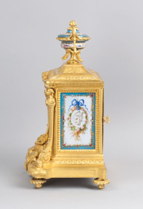 fig 2. A Fine Quality Ormolu French Mantel Clock (France, c. 1870)