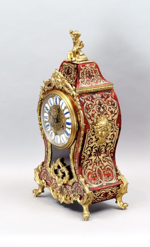 fig 2. French Boulle Mantel Clock, Circa 1880