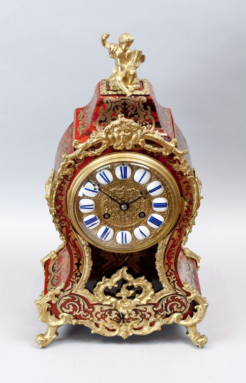 fig 3. French Boulle Mantel Clock, Circa 1880