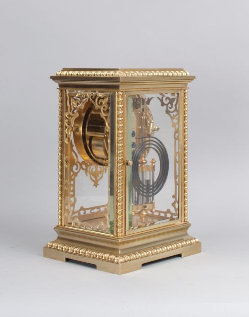 fig 2. A Small Sized French Four Glass Mantel Clock (Paris, c. 1890)