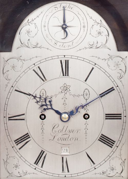 fig 1. A Georgian Bracket Clock by Collyer of London c.1770.