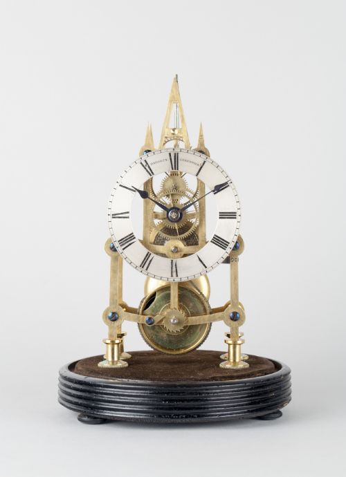 A  Small Sized Victorian Skeleton Clock by Dalgety of Greenwich, Circa 1860