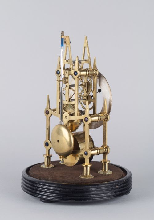 fig 1. A small sized Victorian skeleton clock by Dalgety of Greenwich, circa 1860