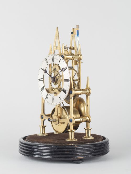fig 2. A small sized Victorian skeleton clock by Dalgety of Greenwich, circa 1860