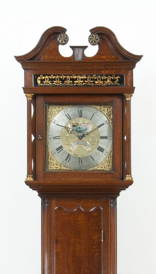 fig 1. Lawson Of Keighley Oak Long case / Grandfather Clock c.1765