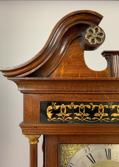 fig 6. Lawson Of Keighley Oak Long case / Grandfather Clock c.1765
