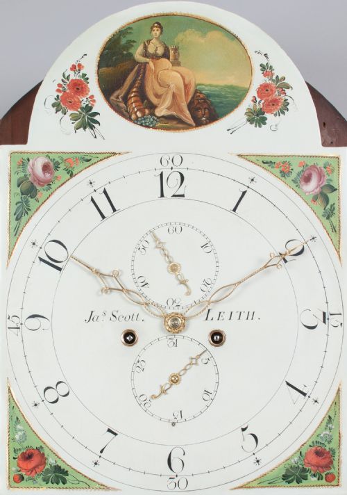 fig 1. James Scott of Leith Long case / Grandfather clock c.1790