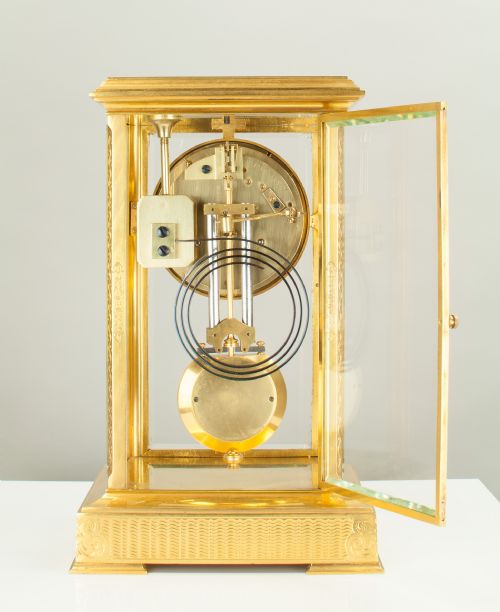 fig 3. A fine quality gilt brass four glass French mantel clock c.1880