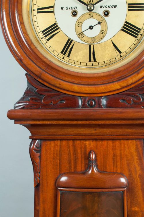 fig 2. W Gibb Of Wishaw Long case / Grandfather Clock C.1870