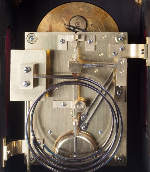 fig 2. A Small Sized Quarter Striking English Bracket / Mantel Clock By J Walker 77 Cornhill, London. 
