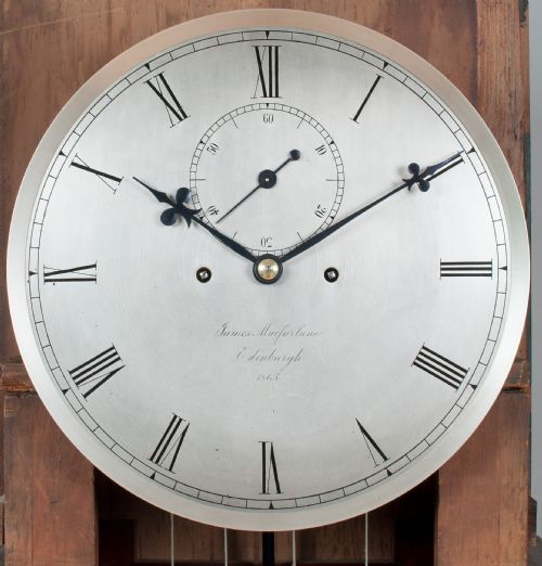 fig 1. James Macfarlane Of Edinburgh Longcase / Grandfather / Regulator Clock C.1865