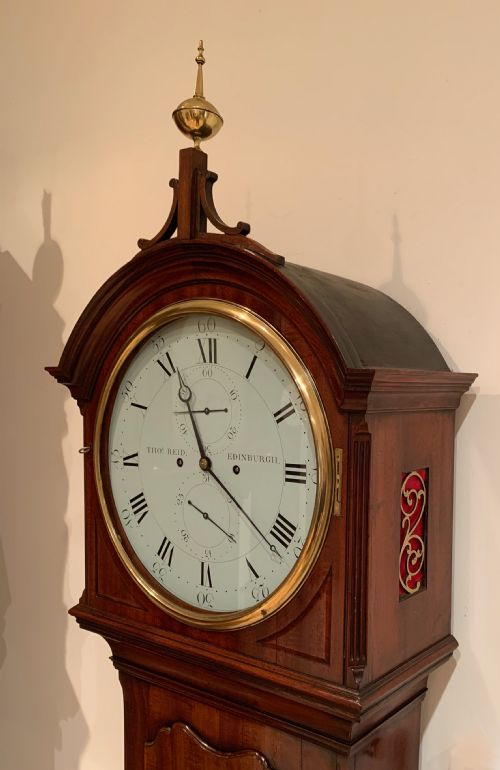 fig 5.
Thomas Reid of Edinburgh, mahogany longcase / grandfather clock c.1790