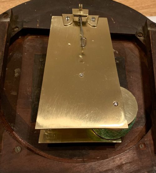 fig 1. A fine quality 8 day English fusee timepiece trunk dial wall clock by James Hargraves of Bawtry circa 1820