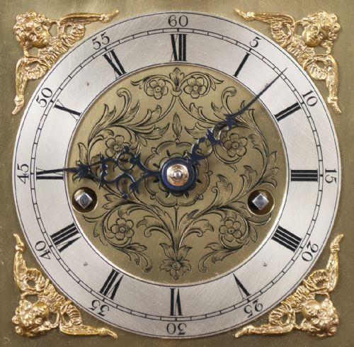 fig 4. A good quality 8 day mahogany granddaughter, longcase clock.