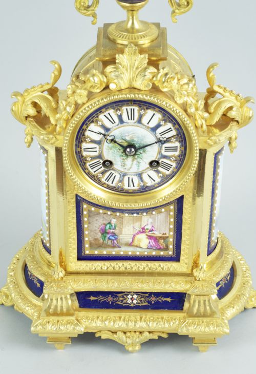 fig 2. A Fine Quality Ormolu French Mantel Clock C.1880