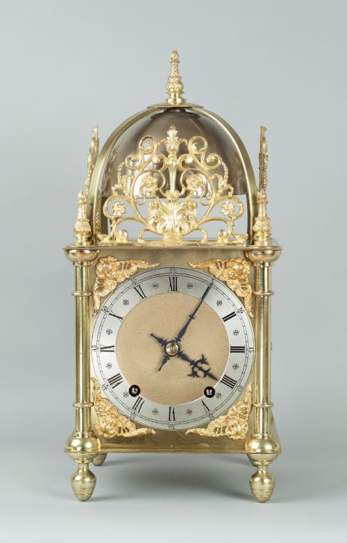 fig 2. A Fine Quality Late Victorian Brass W&H Lantern Mantel Clock