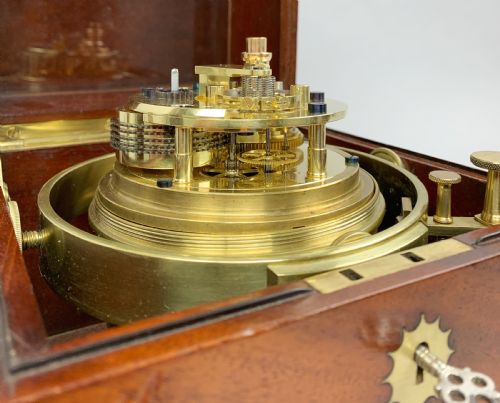 fig 2. A fine quality marine chronometer by Charles Frodsham, London c.1880.