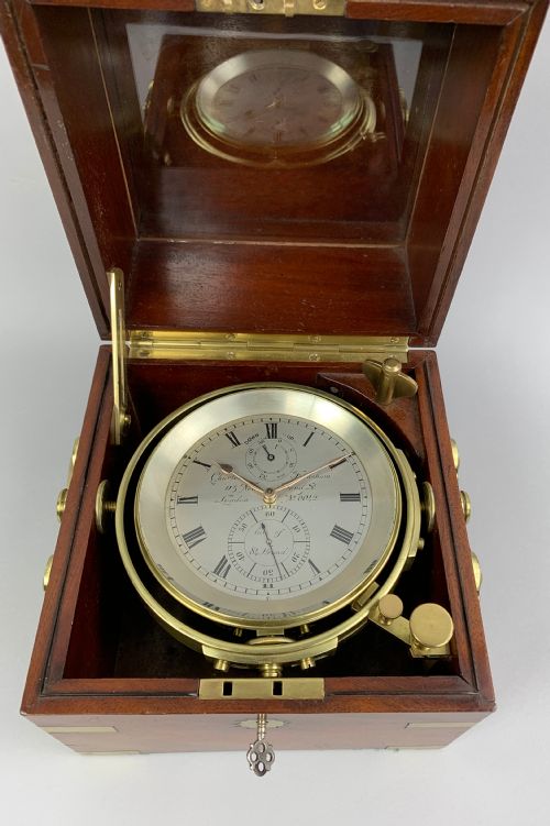 fig 5. A fine quality marine chronometer by Charles Frodsham, London c.1880.