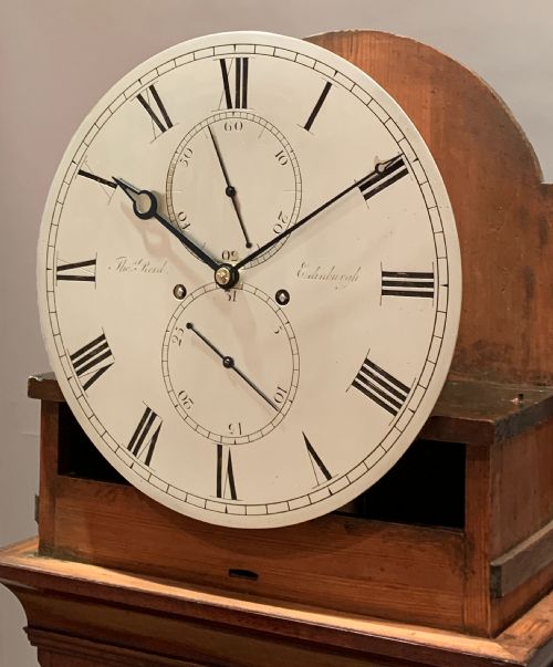 fig 1. Thomas Reid Of Edinburgh Mahogany Long Case / Grandfather Clock C.1790