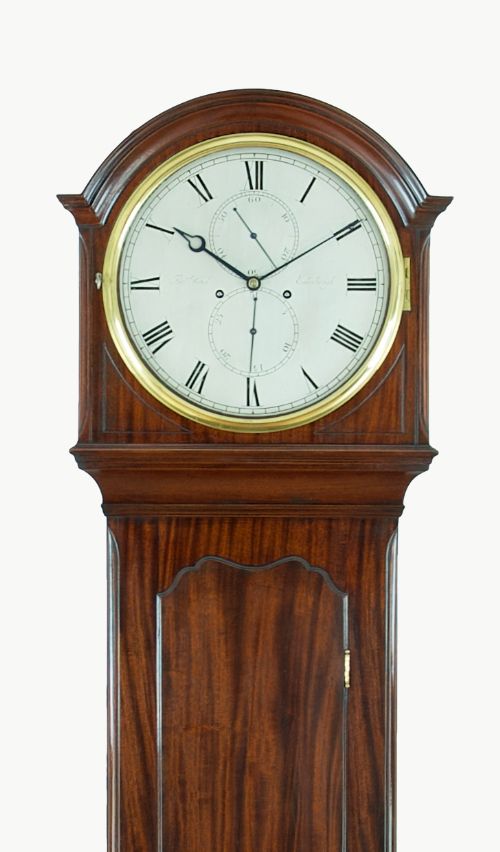 fig 6. Thomas Reid Of Edinburgh Mahogany Long Case / Grandfather Clock C.1790