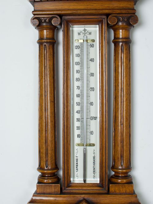 fig 1. A High Quality Victorian Aneroid Barometer By Barraclough Of Leeds